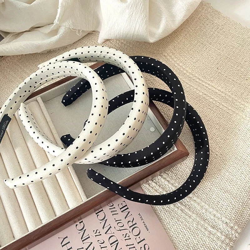 fascia-per-capelli-da-donna-nera-e-bianca-alla-moda-in-tessuto-a-pois-con-spugna-accessorio-per-capelli-che-modella-il-viso-elegante-fascia-per-capelli-da-esterno