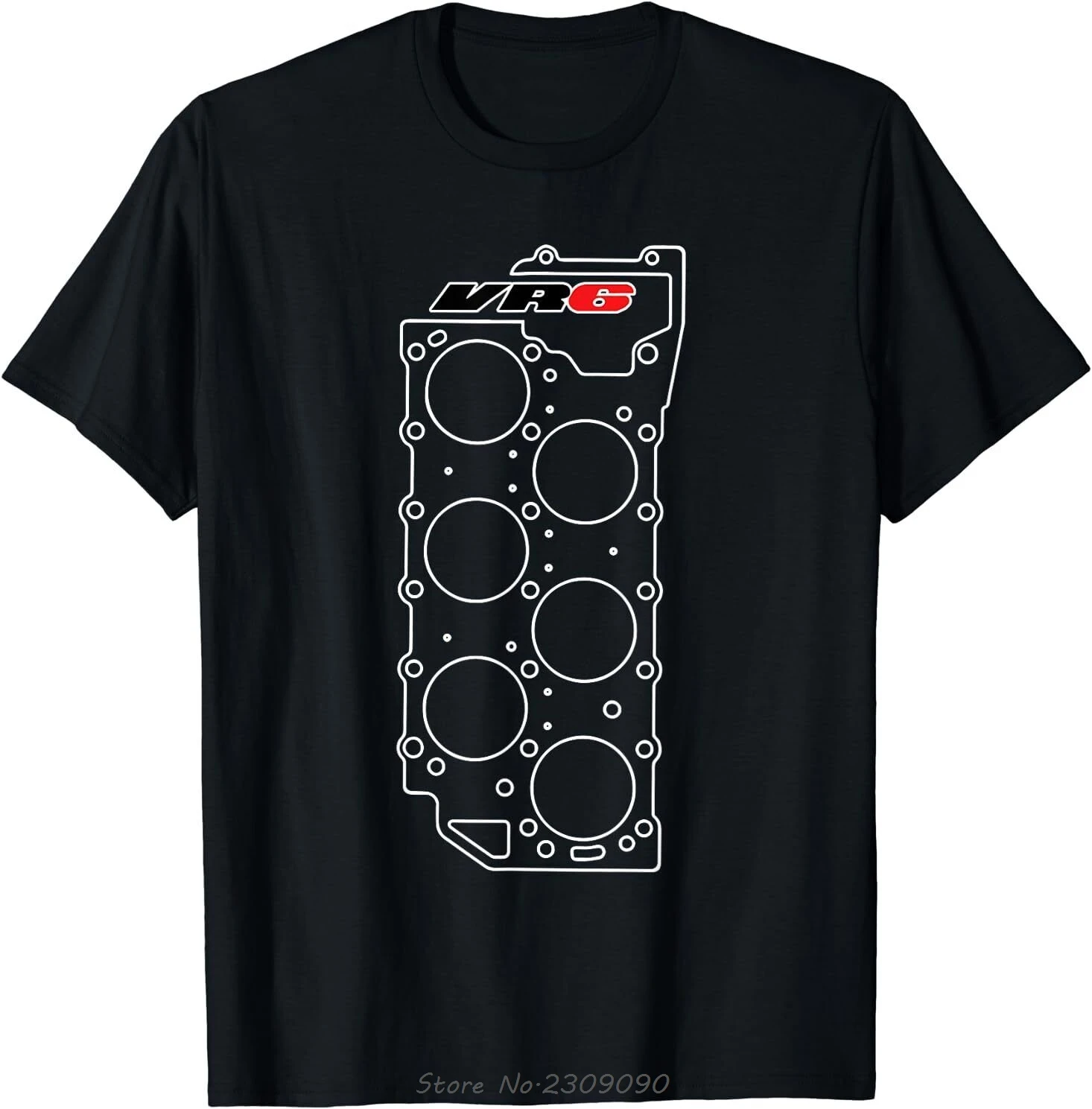 VR6 Engine Gasket Gift Tee T-Shirts Summer Casual Tshirt Funny O-neck Tees Men Oversized Cotton T Shirt Hip Hop Streetwear
