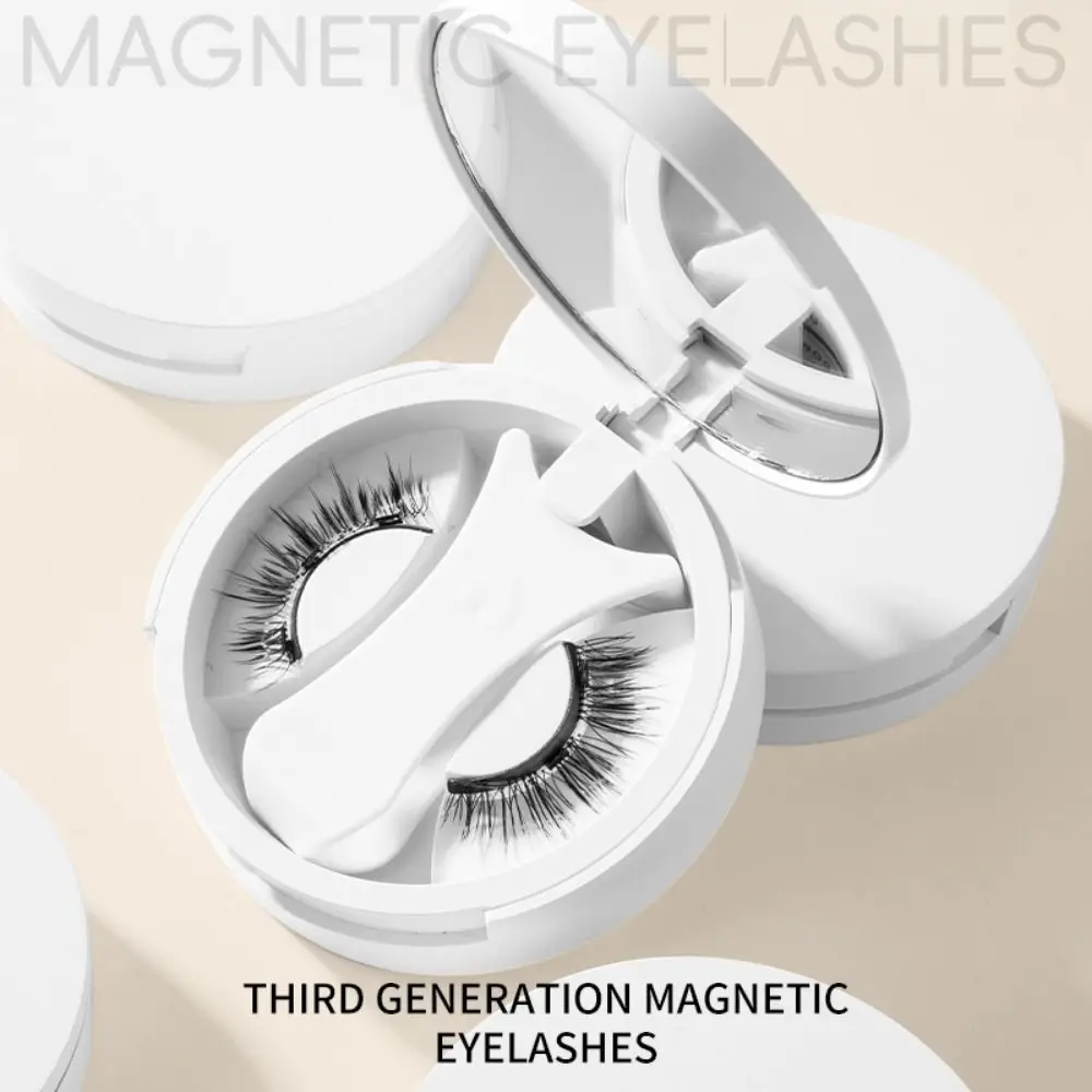 With Applicator Magnetic Lashes Set No Glue Needed Integrated Storage Box False Eyelashes Kit Simulation Comfortable