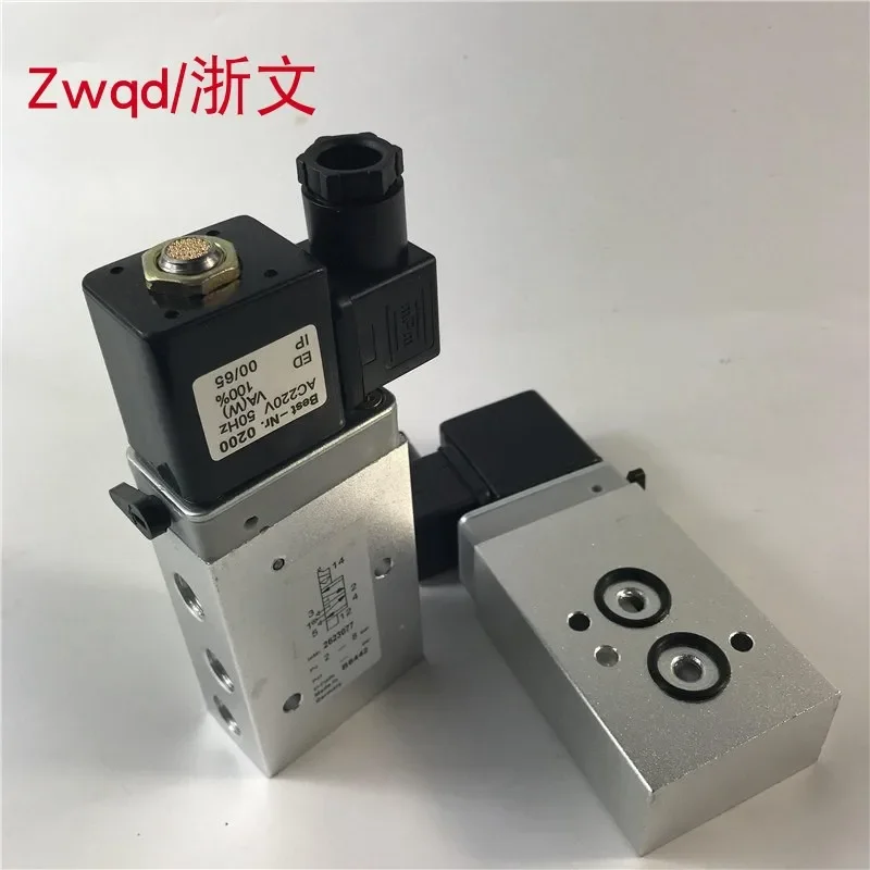 صمام لولبي 1PC for 2623077 1PCS Veneer Plate Solenoid Valve Two Position Five Way Reversing Electronic Valve صمامات أخرى — تفصيل 3