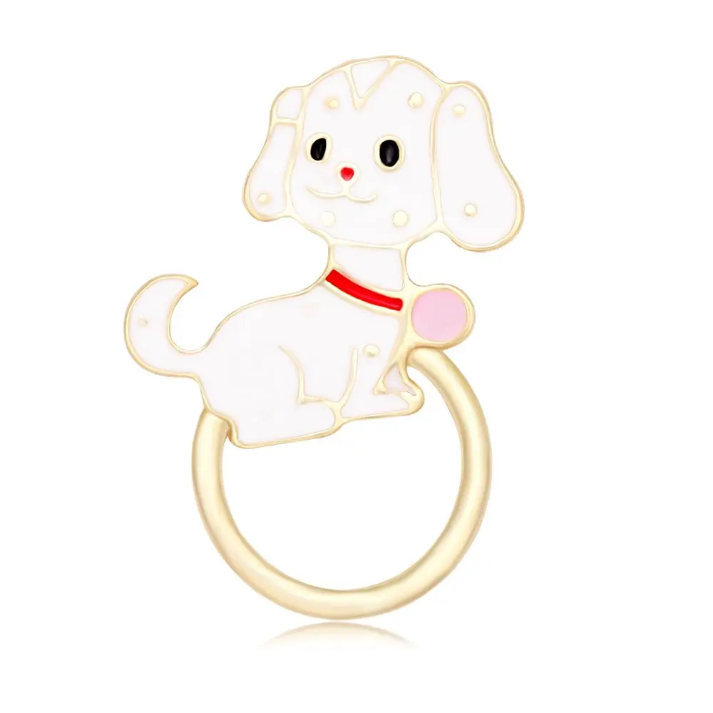 

Alloy Lovely Puppy Magnetic Eyeglass Holder for Shirt for Girls (Gold)