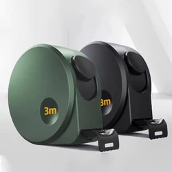 New  3/5M Black Steel Material Measuring Tape Measure Drop Resistant Wear Resistant Thickened Portable Tape Measure Tool