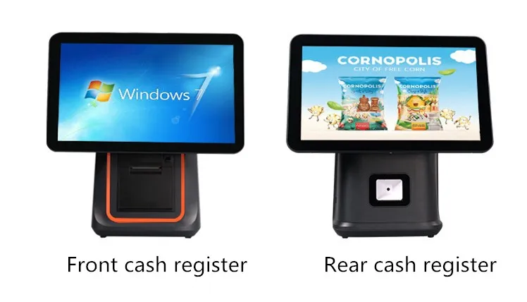 Imagem -04 - Tudo em One Touch Screen Pos System Android Windows Pos Terminal Função de Janela de Digitalização 15.1 Polegadas Novo