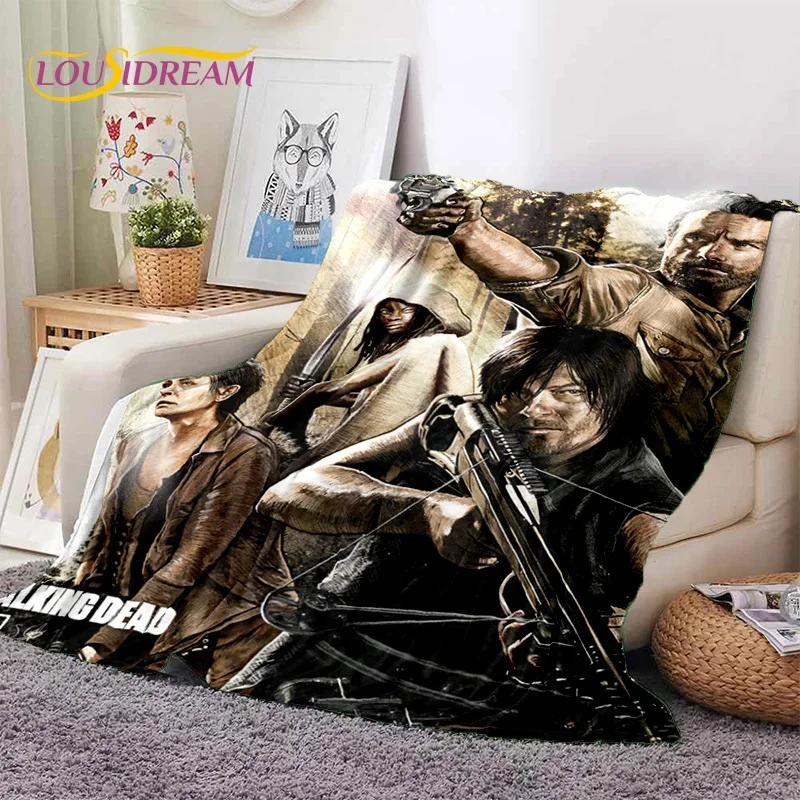 The Walking Dead Lincoln TWD Soft Flannel Blanket for Beds Bedroom Sofa Picnic,Throw Blanket for Cover Outdoors Leisure Nap Gift