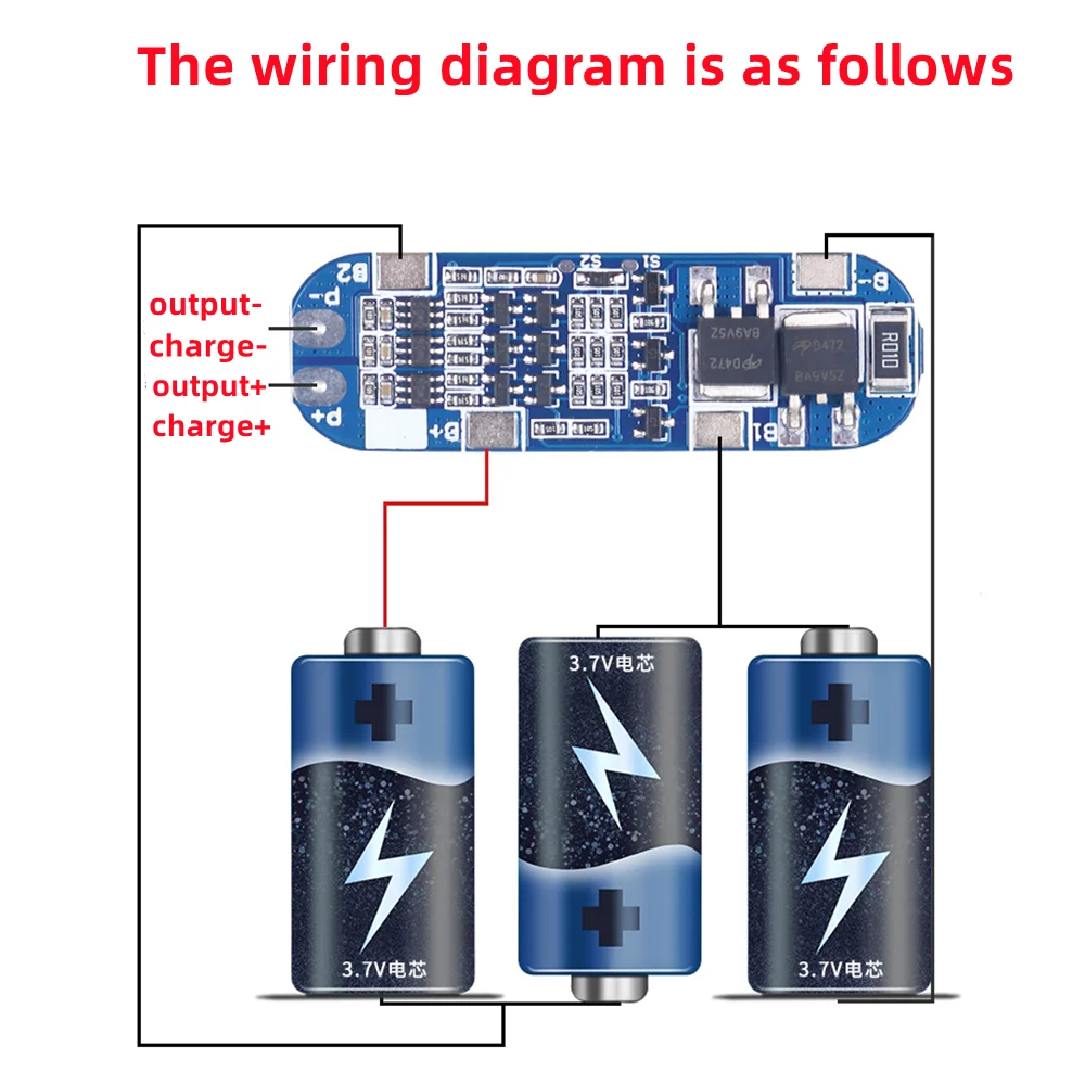 3S 10A 11.1V 12V 12.6V Lithium Battery Charger Protection Board Module for 18650 Li-ion Lipo Battery Cells BMS 3.7V