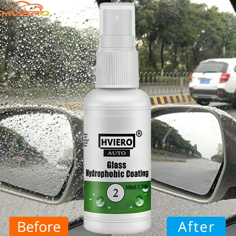 

20/50/100ml Car Rearview Clean Care waterproof Polishes Wash Glass Remove Rainproof Agent Nano Hydrophobic Polisher Coating Tool