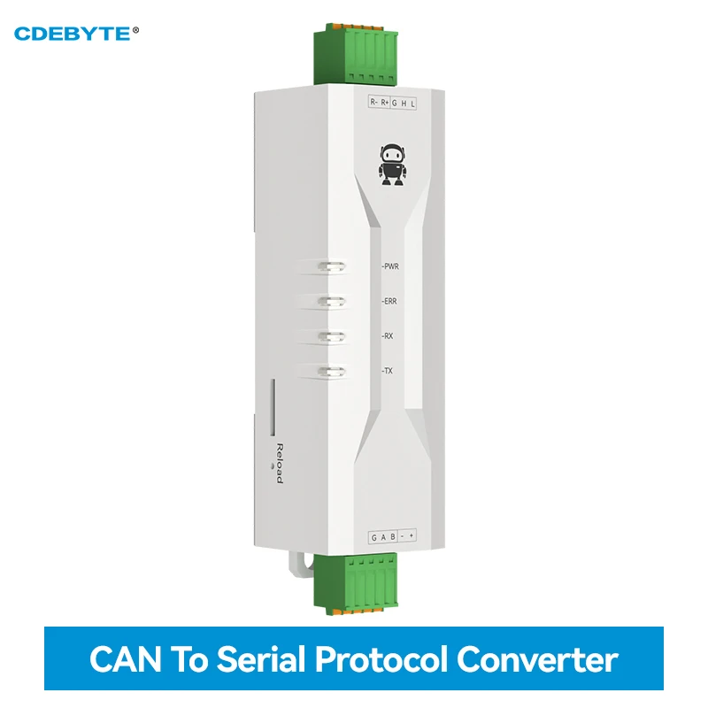 

CAN to Serial Protocol Converter CAN to RS485 CDEBYTE ECAN-101 Modbus DC 8-28V Ultral-Small Size AT Command Rail Installation