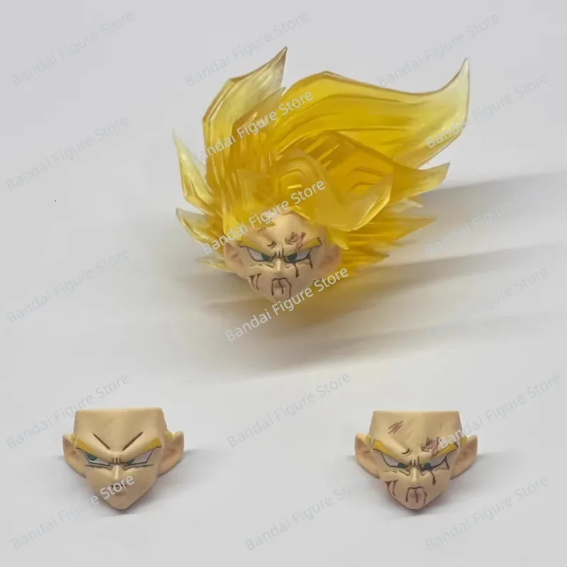 Rzeźba głowy Son Gokua z Dragon Ball, Super Saiyan, normalny, uszkodzony w walce, dla Goku 3.0, model głowy z wypełnieniem powietrznym, figurka KO, zabawka.