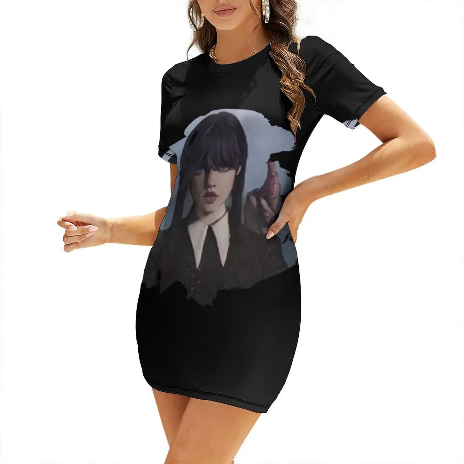 

miercoles || mercredi Short-Sleeved Dress Casual dresses dress women summer Dress