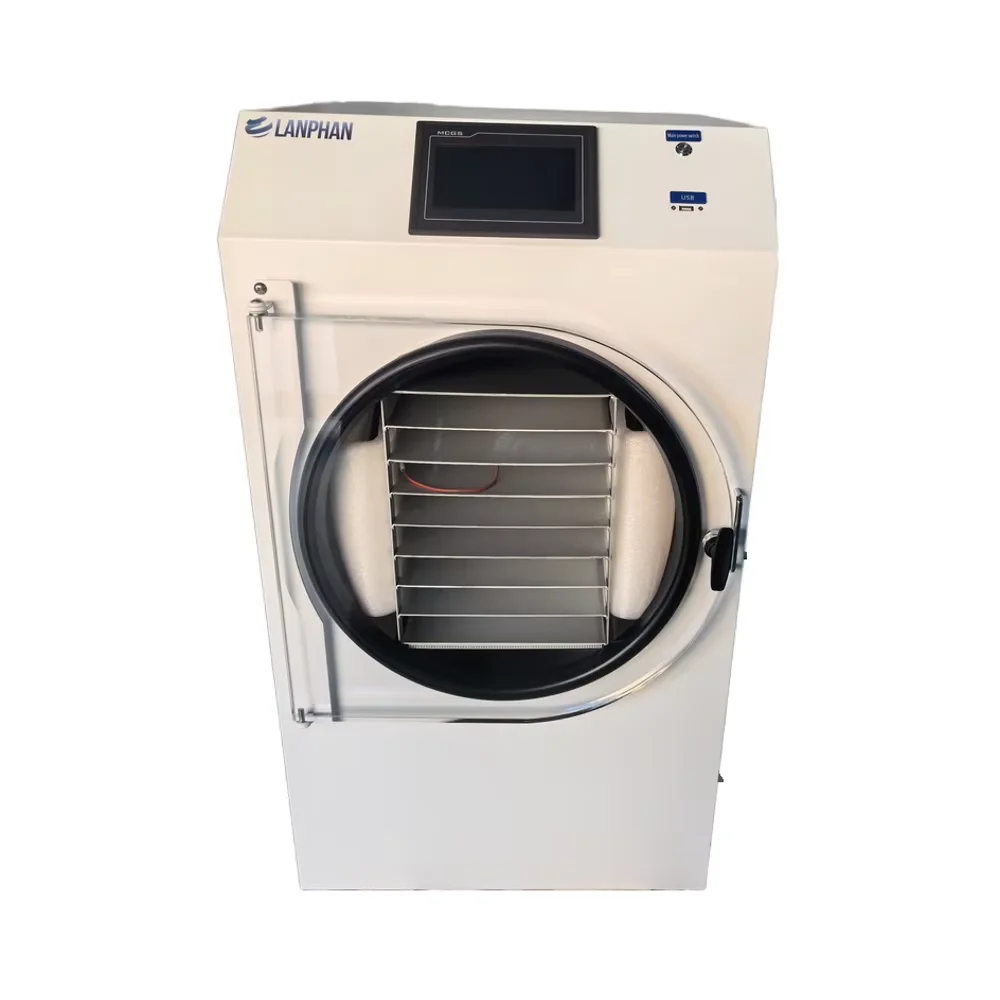 8 Trays Automatic Electric Heating Freeze Drying Dryer Machine with Vacuum Pump for Food Processing