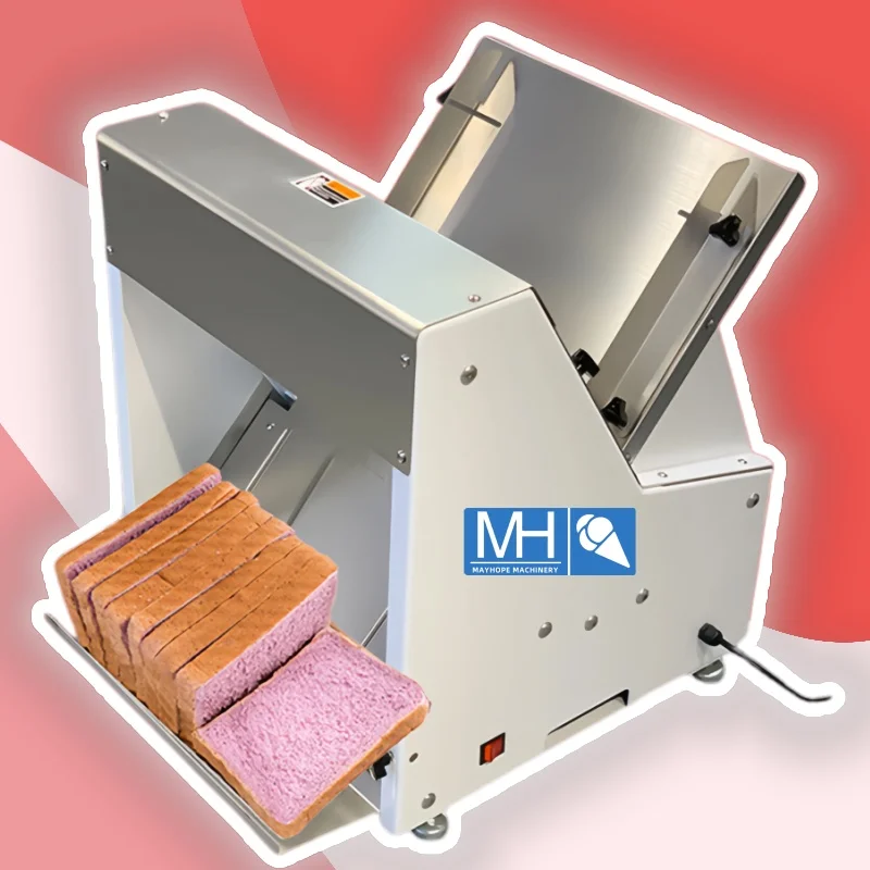

Commercial Bakery Bread Shop Cutting Toast Slicing Machine Automatic Adjustable Electric Bread Slicer Machine