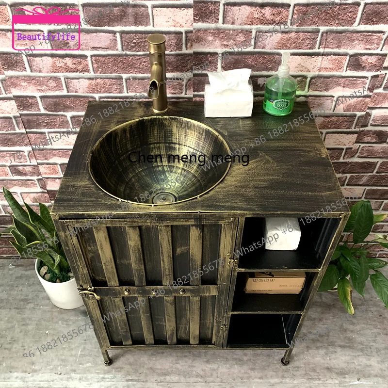 

YL Retro, wash basin creativity, hotel integration, floor column washing table