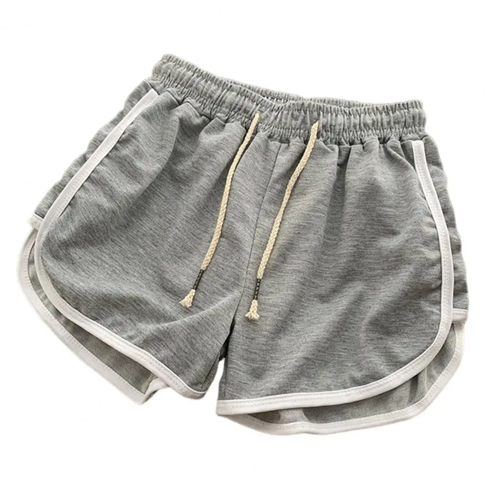 Women Casual Shorts Comfortable Women's Elastic Waistband Casual Shorts in Solid Colors Wide Leg Running Shorts for Breathable