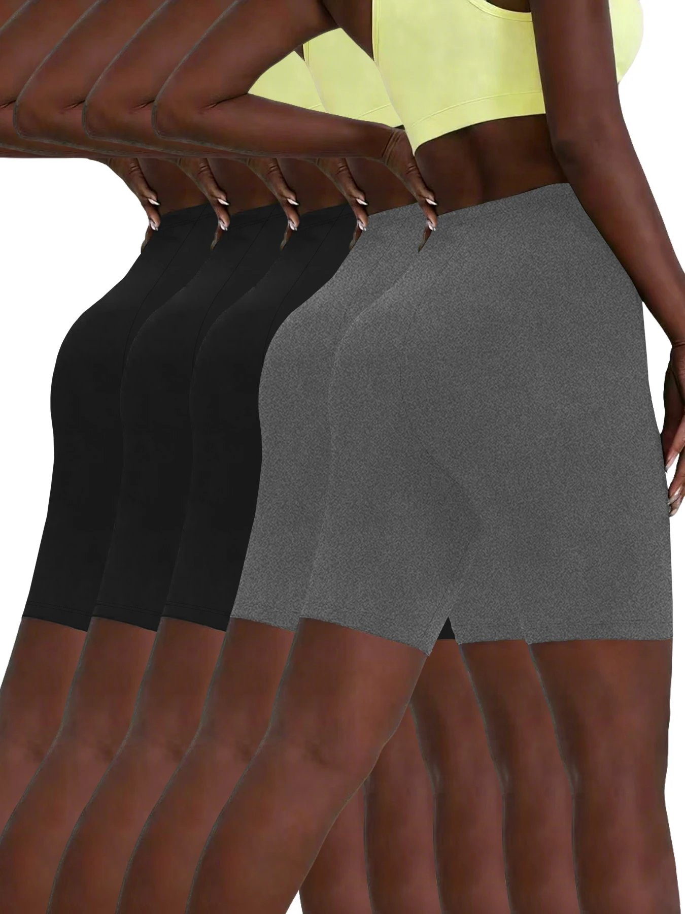 

5 Pack Biker Shorts for Women Super Soft No See Through Workout Running Yoga Home Lounge Wear leggings