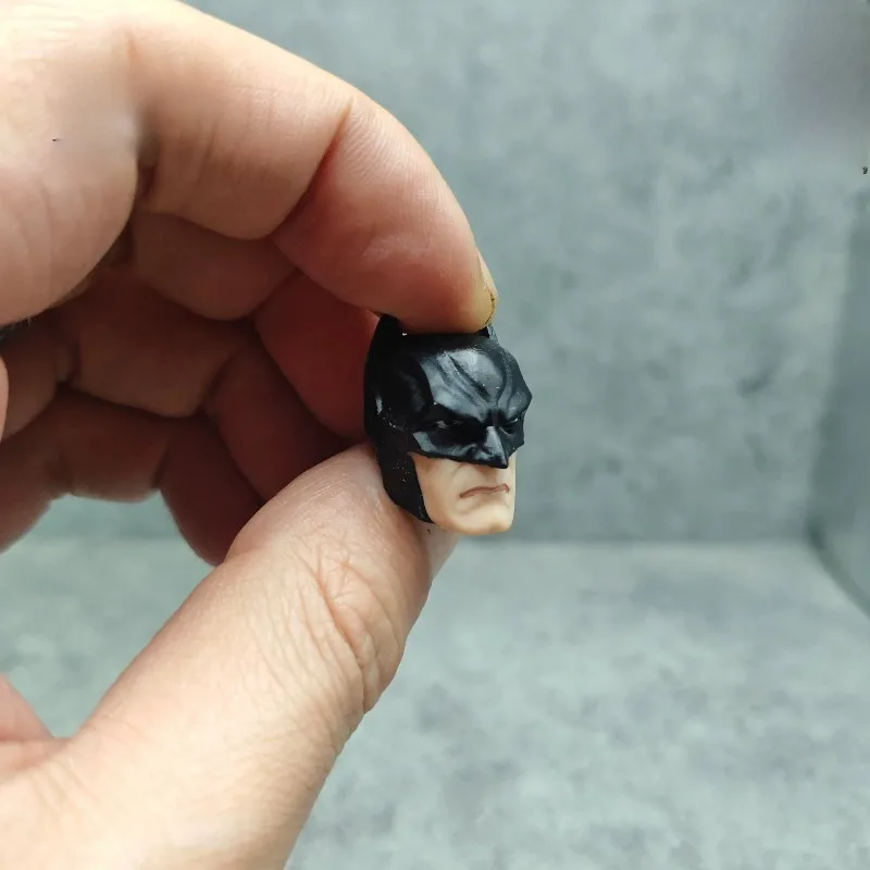 1/12 Scale Action Figures Batman Helmet Head Carving Model Accessory for 6-inch Mezco Shf Hobbies Soldier Decor DIY