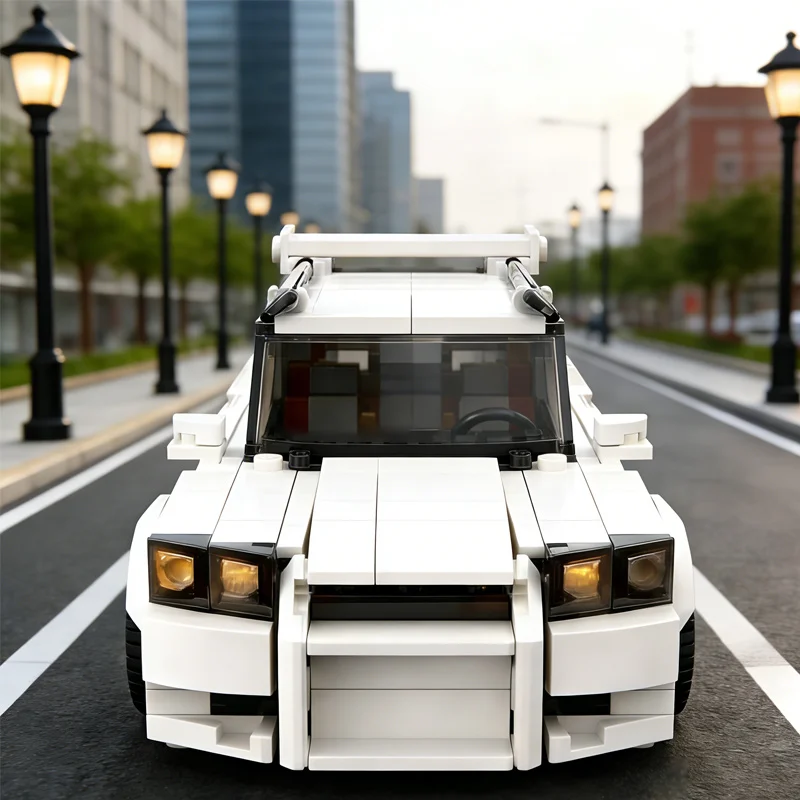 328 PCS Speedy Sports Car 76917 Stagea R34 Inspired MOC Customize Modular Building Block Educational DIY Boys Assembly Toy Gift