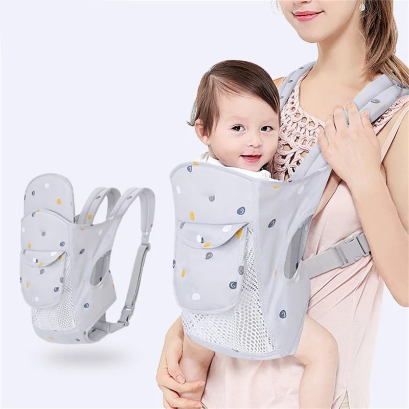 

Baby Carrier Thickened Straps Front Back Carrying Balanced Force Avoid Muscle Damage Saving Effort Infant Sling