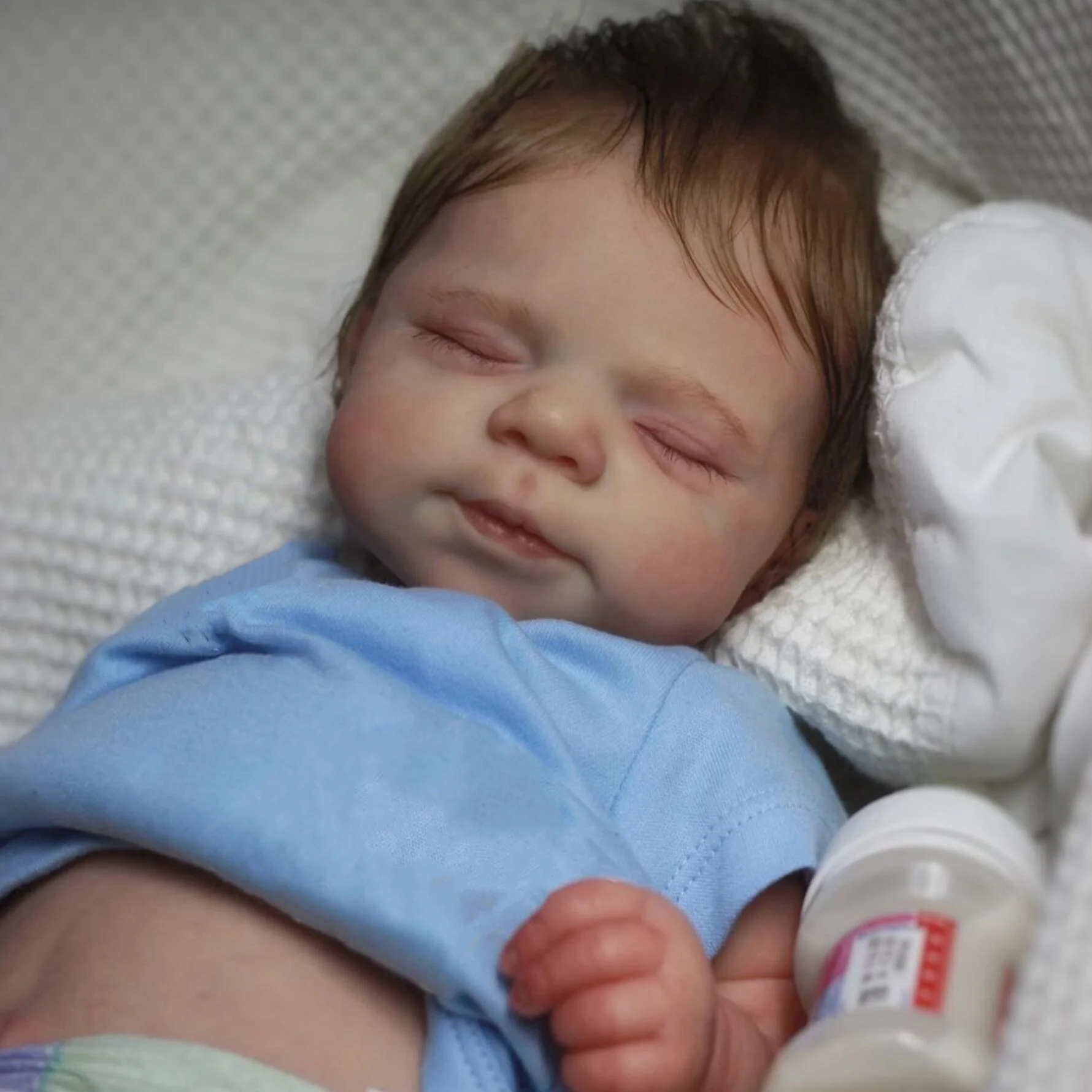

19-дюймовая полностью виниловая кукла Reborn Boy, игрушка для девочки, кукла Asleep Bebe, реалистичный подарок ручной работы на день рождения