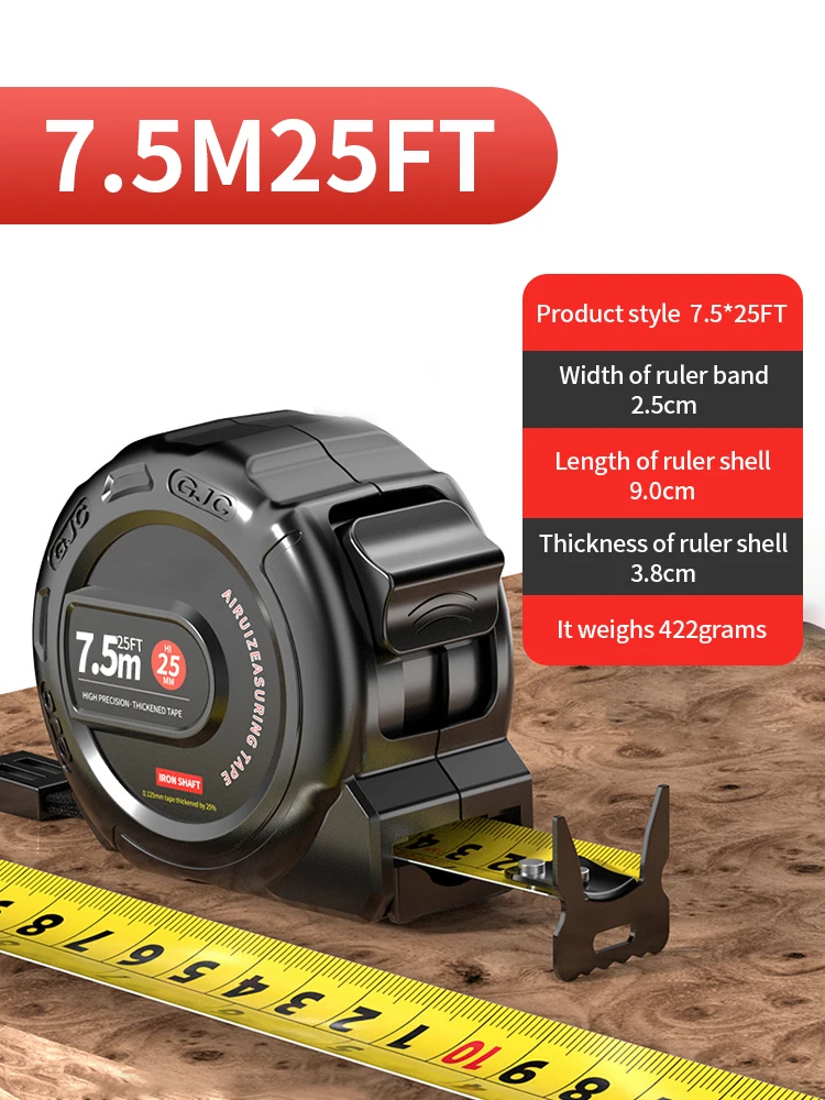 Wear-resistant Steel Tape Measure Measuring tools Anti-corrosion Retractable Ruler Woodworking Ruler Measuring Tools