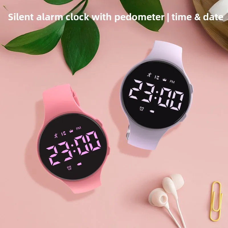 Luminous Waterproof Student Electronic Watch Vibration Alarm Simple Kids Sports Wristwatch For Teens Boys Girls