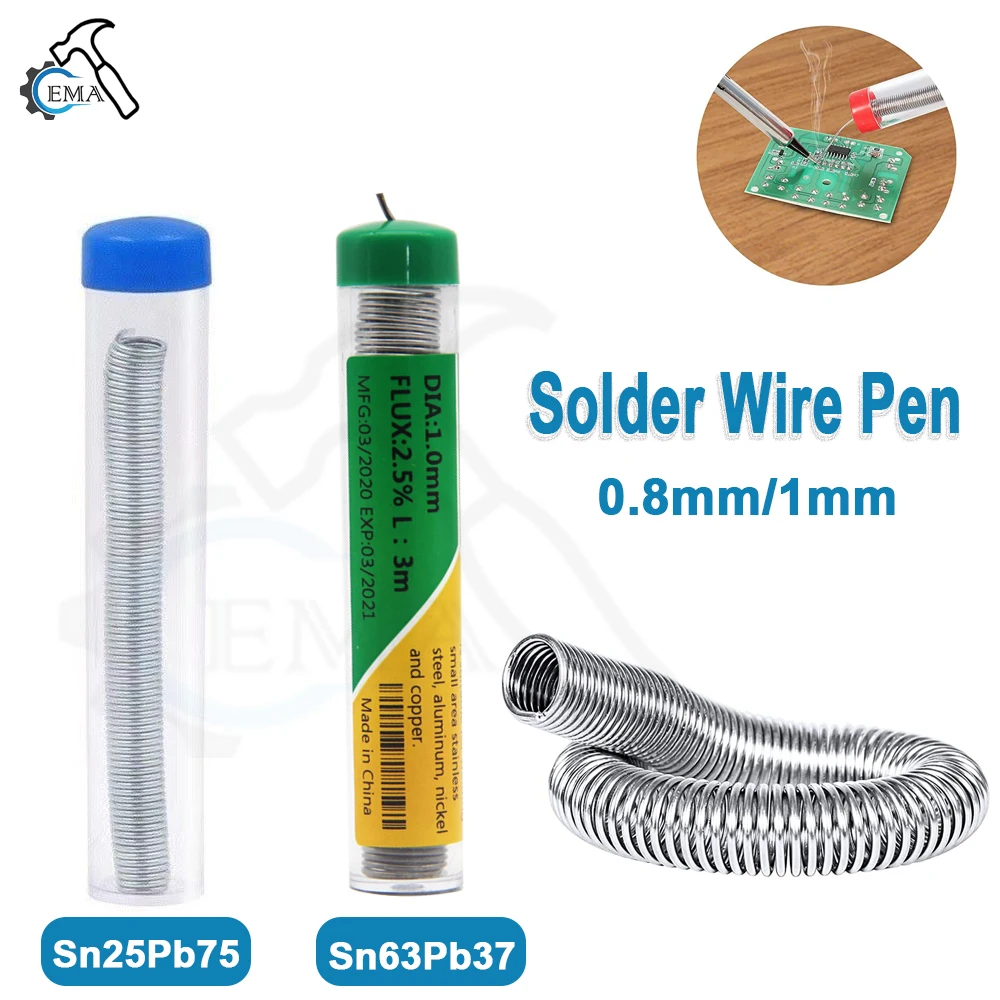 

1mm/0.8MM Soldering Wire Pen Silver Solder Wire for Mobile Phone Instrument Repair Tools Solder Wire Welding Nickel Aluminum