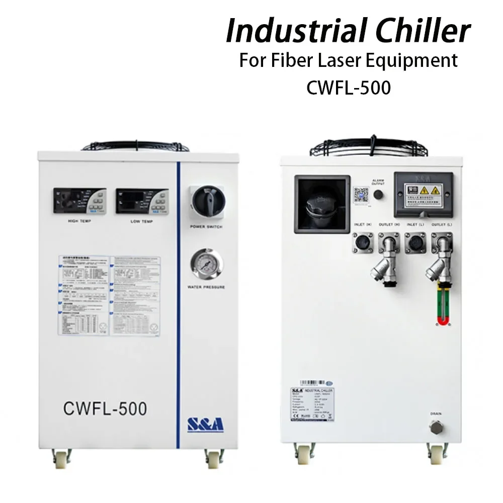 HAOJIAYI S & A CWFL-500AN & 500BN & 500DN industri pendingin Air udara untuk serat Laser mesin pemotong pengukir