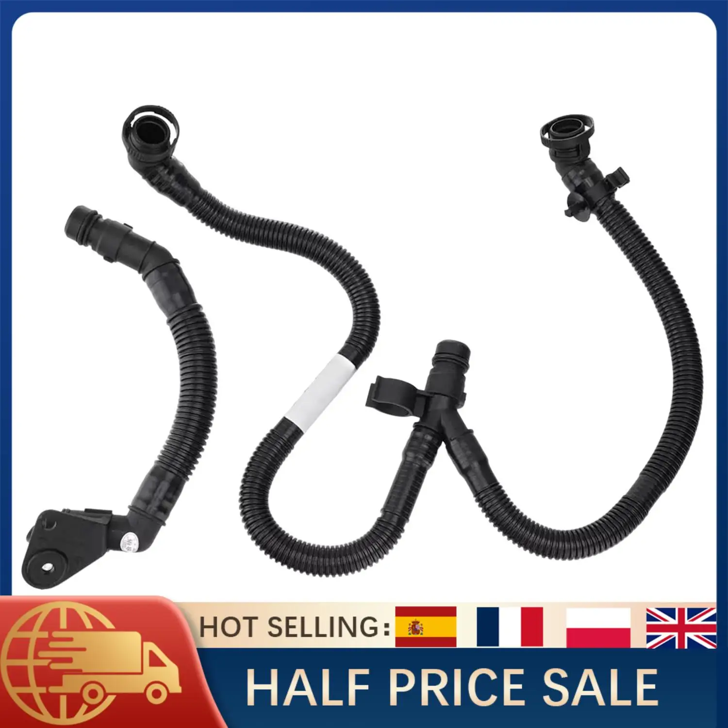 

Oil Separator 06E103547S 06E103547H for Audi A4 A5 A7 A8 Q5 Q7 3.0 TFSI quattro 2008-2018 with Hose Tube