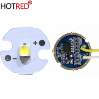 10W XPL XP-L V5 V6 Led Emitter Light WHITE Neutral White Warm White Diode Chip 16MM Aluminum PCB+Input 16mm 3.7V LED driver