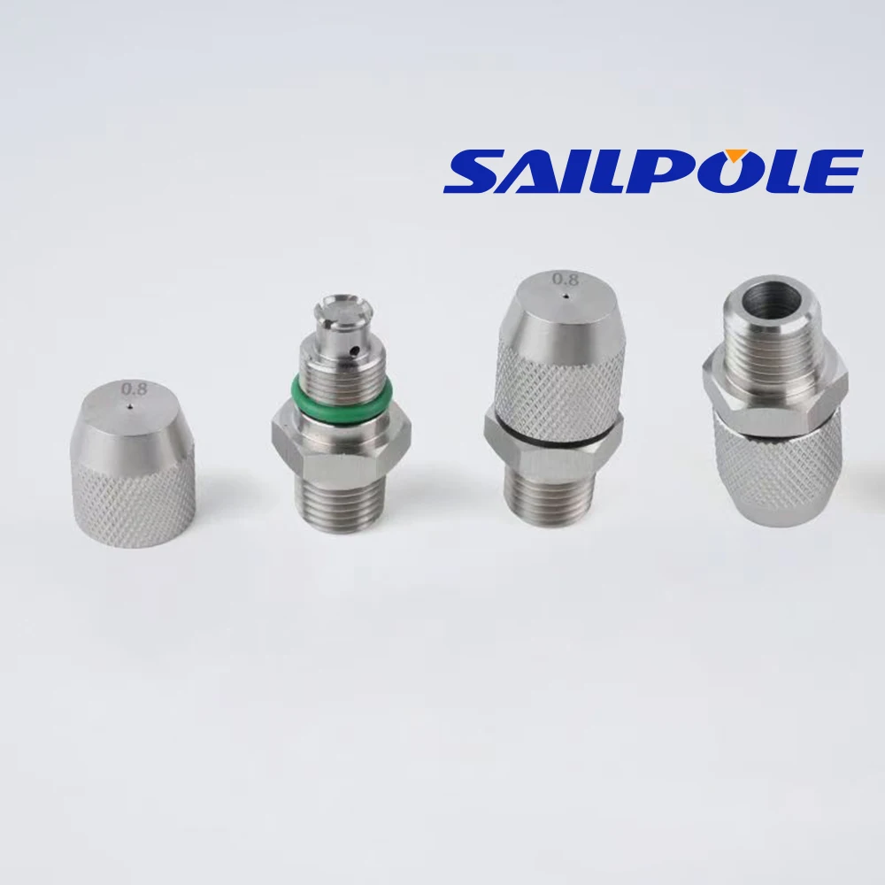 0.6 0.8 1.0 1.2 1.5 2.0mm Hole Stainless Steel Nozzle Adjustable Steam Volume for Fog Cannon Machine 1/8' 1/4' 3/8' 1/2'
