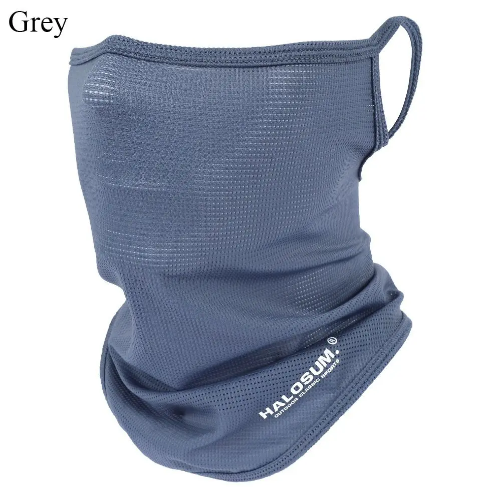 

Fashion Windproof Dustproof Bike Mask Ice Silk Breathable Sun UV Protection Solid Color Balaclava Summer