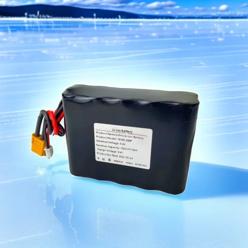 

18650 2S5P Lithium Battery Pack 7.4V 15Ah 8.4V Used For Drones Airplane Models Electric Toys High-Current Output Batteries