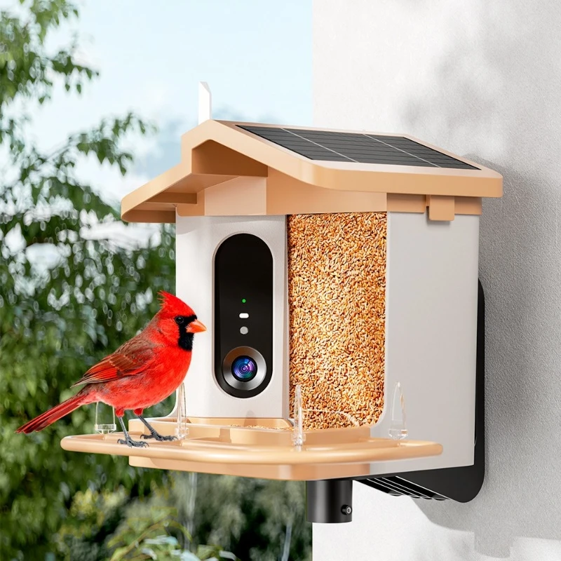 New Smart Bird Feeder 2K-4K Bird ID Outdoor Solar Pet Feeder Fast Delivery