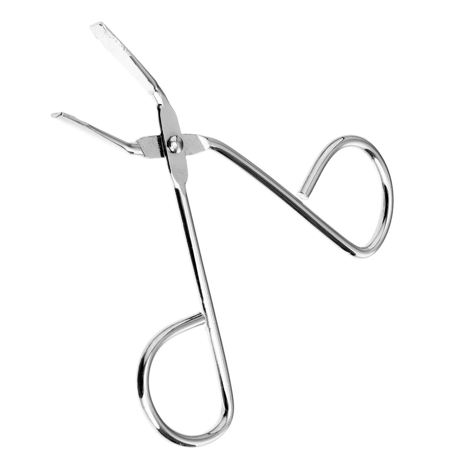 Profesjonalna pęseta do brwi ze stali nierdzewnej, srebrna, 85 mm, z ukośnym ostrzem do usuwania włosów z twarzy, narzędzie do pielęgnacji brwi.