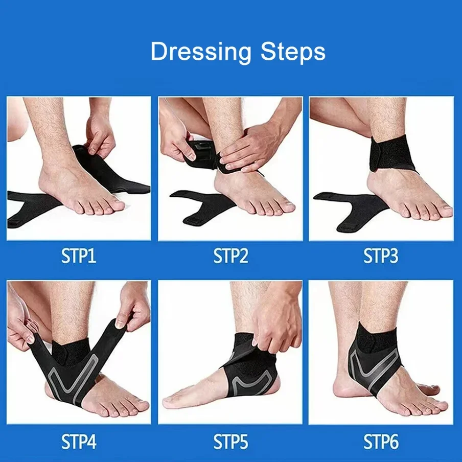 1 Pc Ankle Brace Support Compression Sleeve Elastic Foot Bandage Protective Wrap Sports Socks wholesale