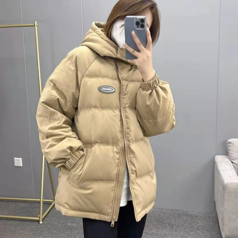 2023 однотонное пальто с хлопковой подкладкой