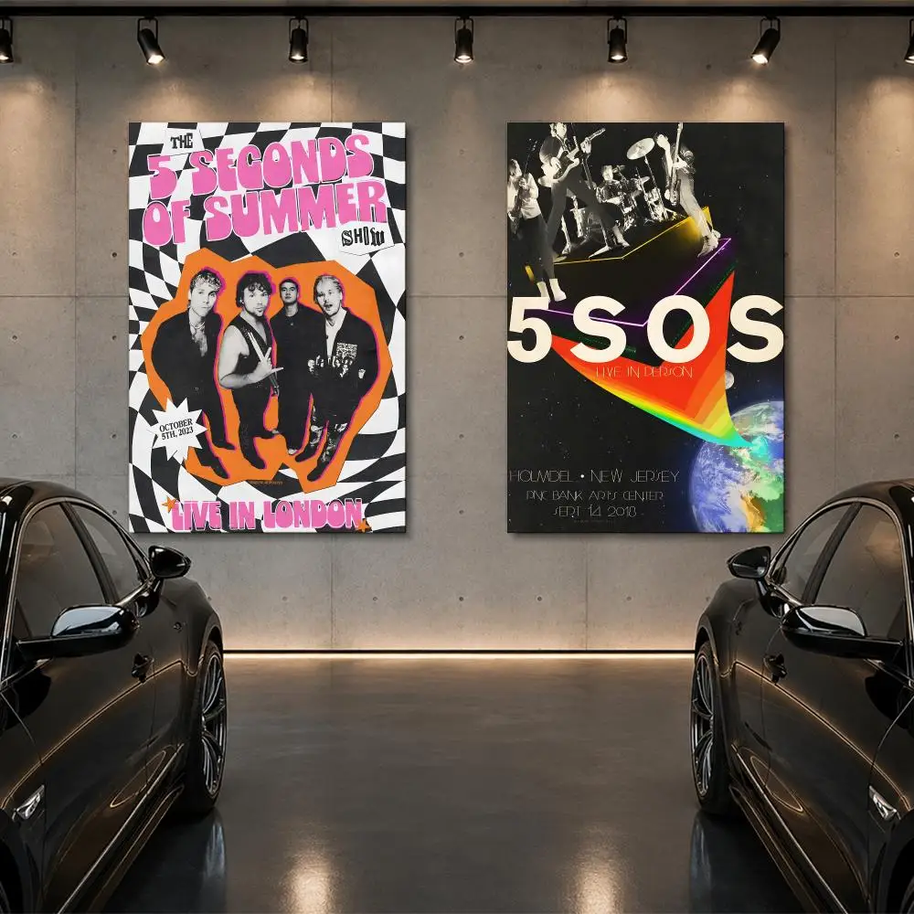 5 S-Seconds Of S-Summers S-SOS Poster Room Decor Home Wall Art Printing Waterproof Garage BedRoom Posters Gift