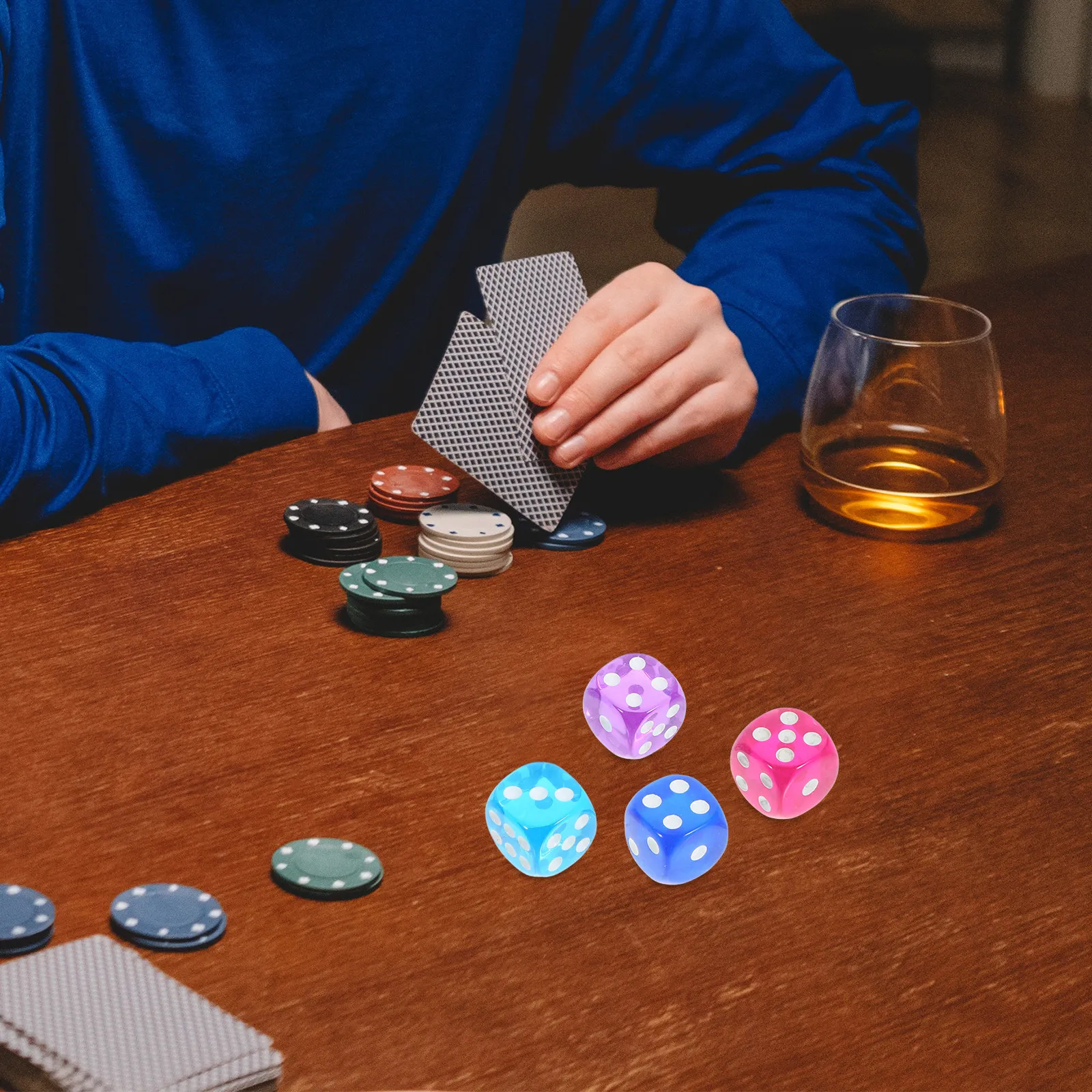 

50 шт. цветных акриловых шестигранных игральных кубиков с закругленными углами для вечеринок, детских дней рождений, подарков, настольных игр, сувениров для гостей