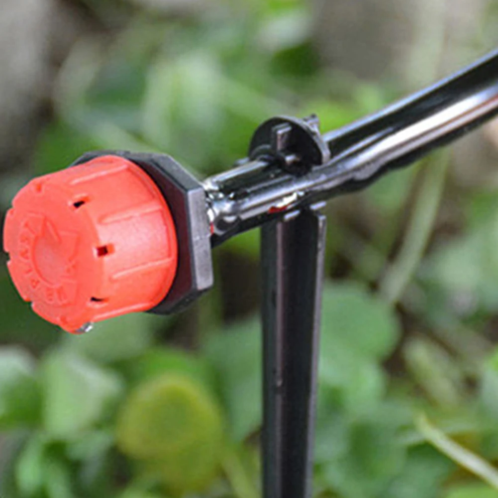 

50Pcs Drip Irrigation Support Stakes Water Hose Support Holders Tubing Hose Hook Fixed Stems for 4/7 Drip Irrigation Water Hose