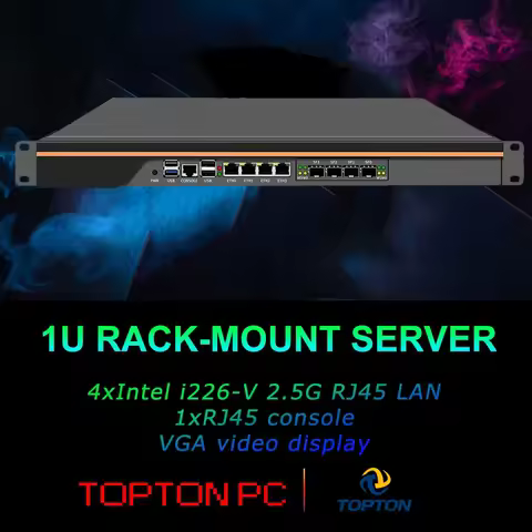 1&cup;Rackmount Firewall OPNsense VPN Network Security Appliance, Router PC,Intel i3 N305 N150 4*/2*10G SFP+4*i226-V 2.5G LANs