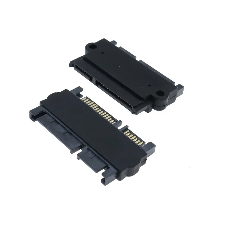 أفضل جودة SATA ذكر إلى SATA ذكر محول محول 22Pin Sata مع 7pin + 15pin أنثى الهيكل محول الطاقة