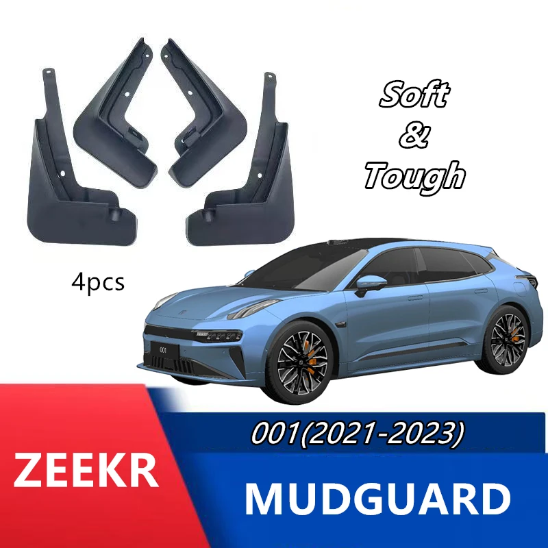 

Car mudguard for ZEEKR 001;Soft plastic material;Prevent sediment splashing;Keep the vehicle clean;Electric