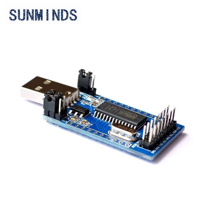 1pcs CH341A Programmer USB to UART IIC SPI I2C Convertor Parallel Port Converter Onboard Operating Indicator Lamp Board Module