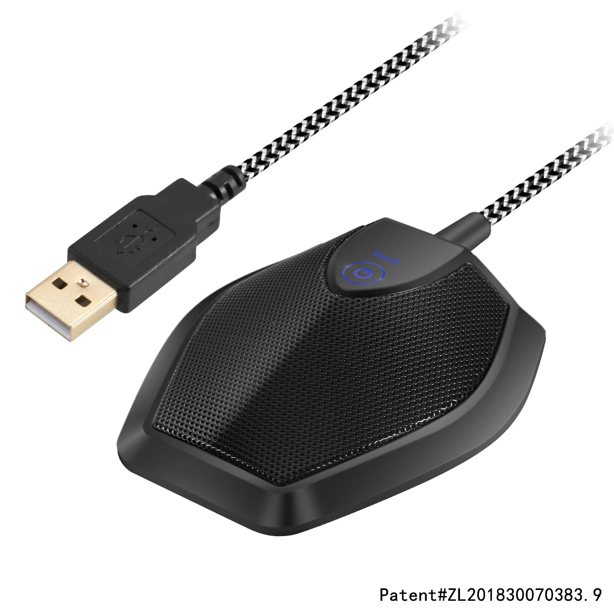 

Микрофон для конференций, конденсаторный микрофон USB для видео, записи, Skype, онлайн-класса, совместимый с ПК Plug & Play