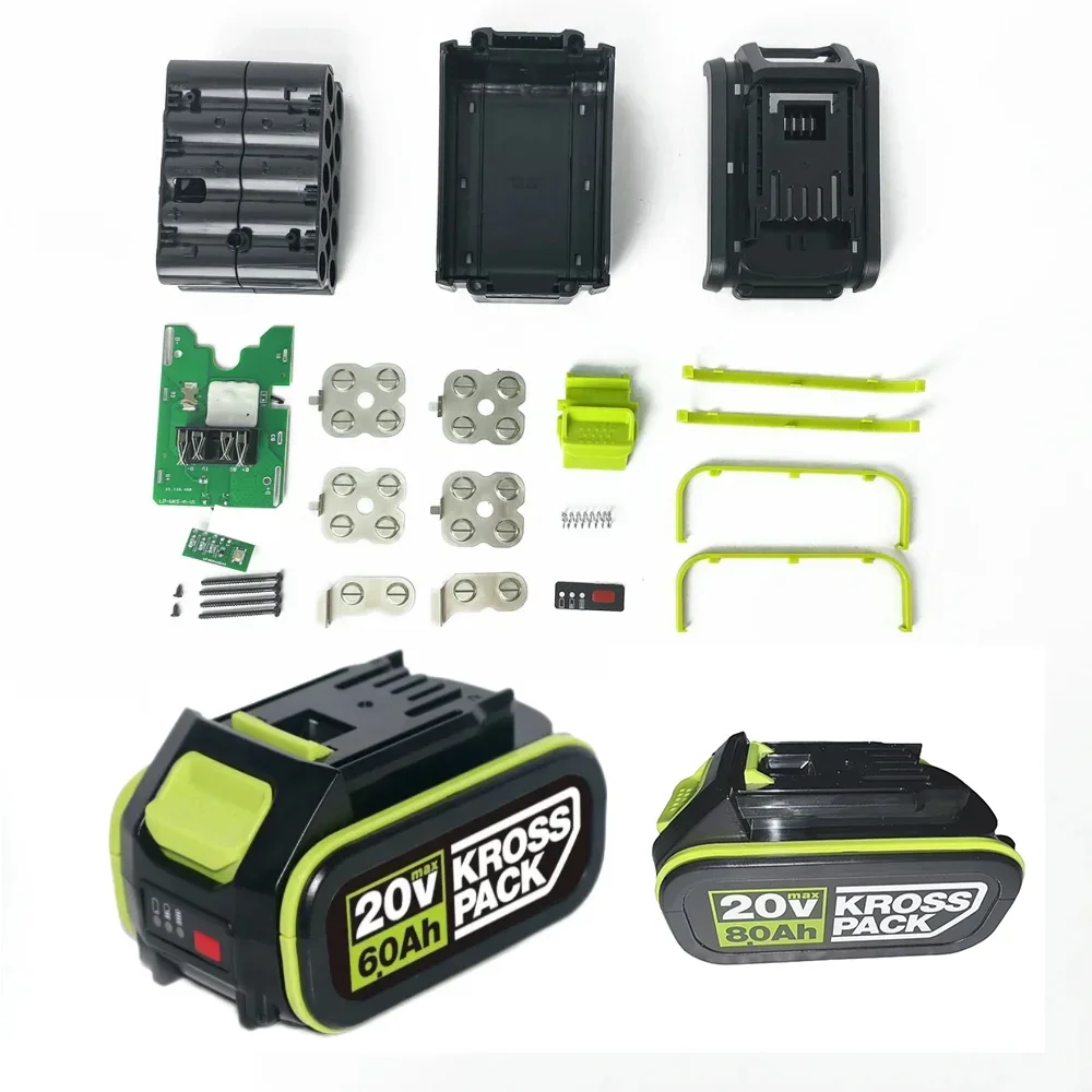 For WORX WA3016 WA3023 WA3027 20V 6.0Ah 8.0Ah Battery, 5Pin Li-ion Replacement Power Tool Battery Compatible with WA30 Series