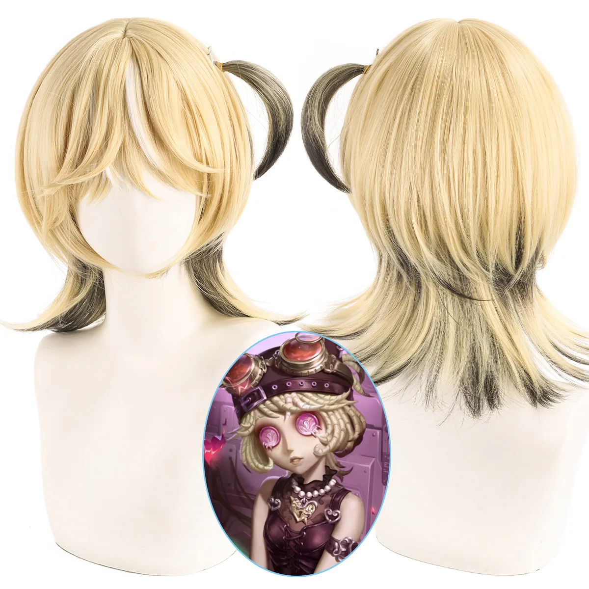

Synthetic Cosplay Wig Long Wavy Brown Hair for Women Heat Resistant Fiber Costume Party Halloween Role Play