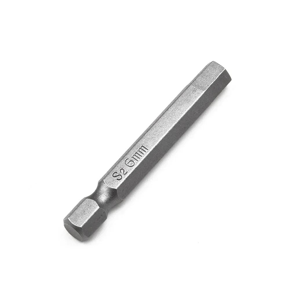 Punta per cacciavite da trapano Vite rapida di potenza 1 pz Cambia esagonale magnetico argento codolo esagonale lunghezza 50 mm 6,35 mm 1 4 pollici