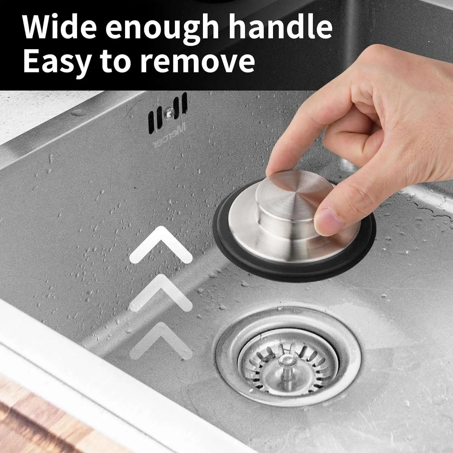 ABGR-2PCS Garbage Disposal Stopper Sink Drain Stopper 3.35 Inch Sink Drain Plug, Fits Standard Kitchen Drain
