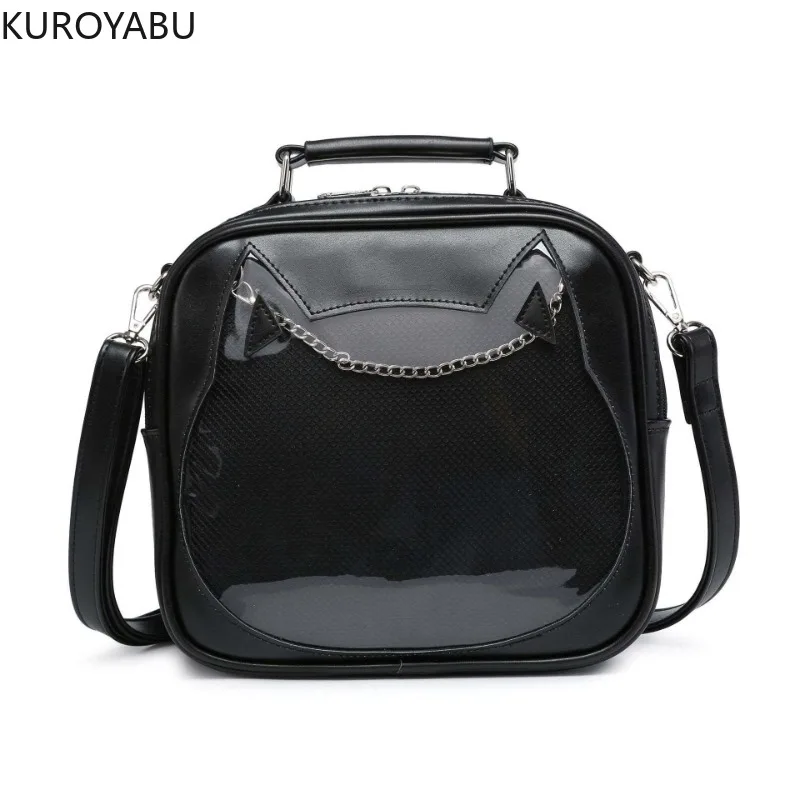 

Japanese Crossbody Bags for Women Cute Transparent Backpack Ita Bags Casual Fashion Kawaii Women's Shoulder Purse Handbag 49D359