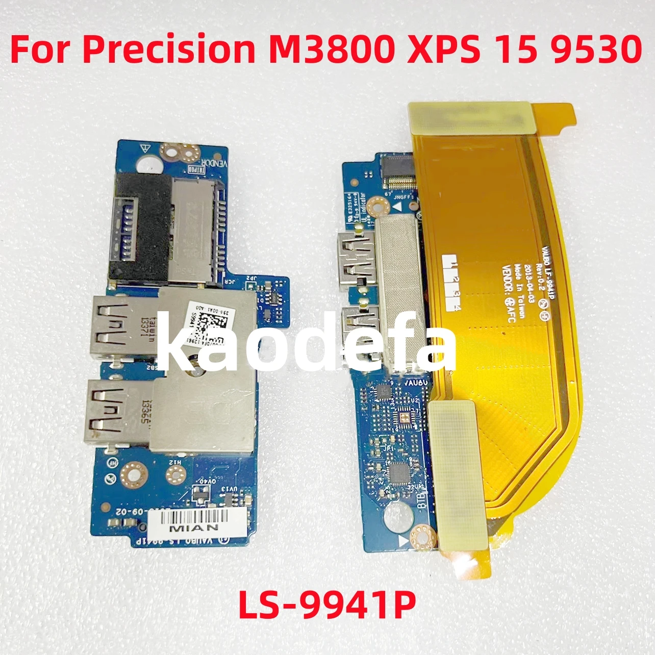 LS-9941P For Dell Precision M3800 XPS 15 9530 Laptop USB SD Card Reader IO Circuit Board CN-007DF4 007DF4 07DF4 100% Test OK