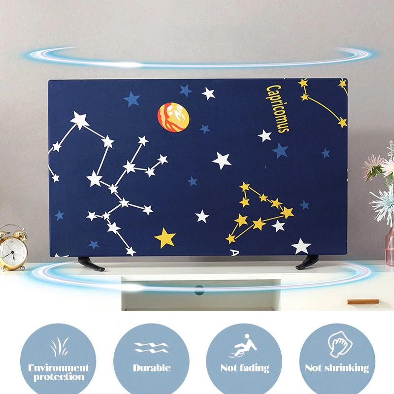 Tv Hood Dust-Proof Cover Towel 32 Inch 43 Inch 50 Inch 55 Inch 65 Inch Household Hanging Lcd Tv Cover Dustproof Decorative Cover